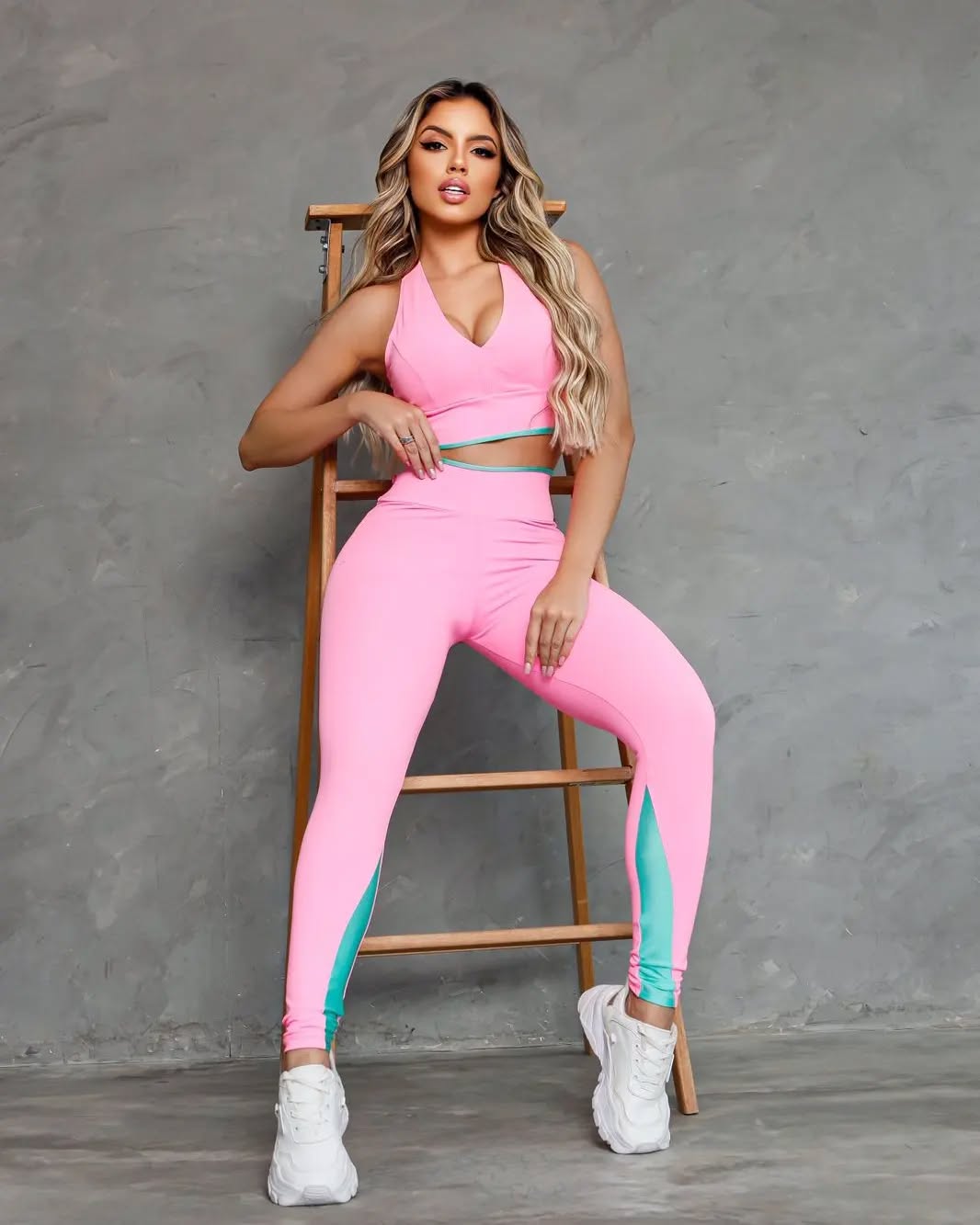 Conjunto Legging Basic Rosa