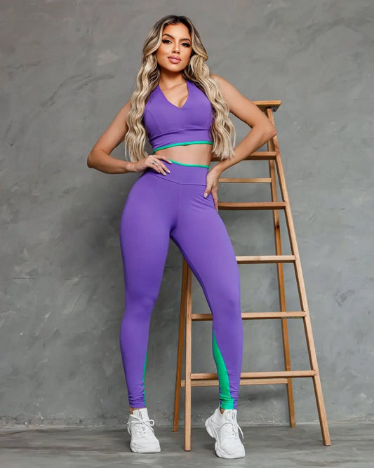 Conjunto Legging Basic Roxo